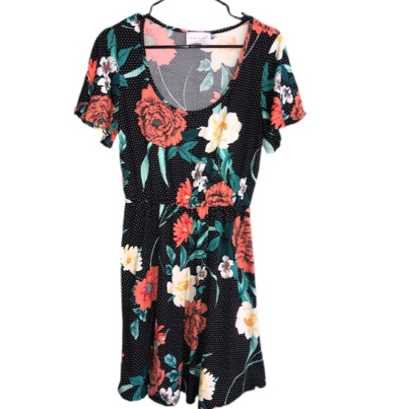 French Grey Women’s Floral Shift Dress - Picture 4 of 8